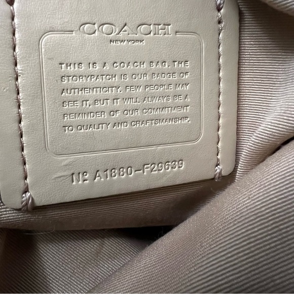 Coach Mini Metallic F29639 Brown Leather Tote Bag.In perfect condition - Picture 6 of 8